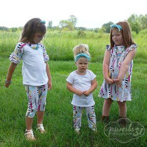 Boho Feather Print Sets